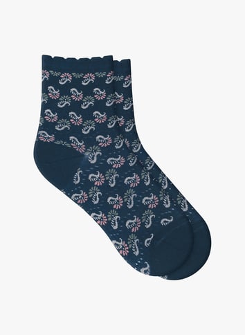 Sokken met print - katoenblend BLEUFORET Blauw